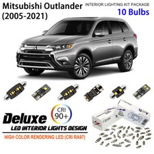 Kit 10 Lampadine Luci LED Interne Xenon Bianco per Mitsubishi Outlander 2005-2021