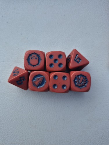 Blood bowl set dadi - 7,