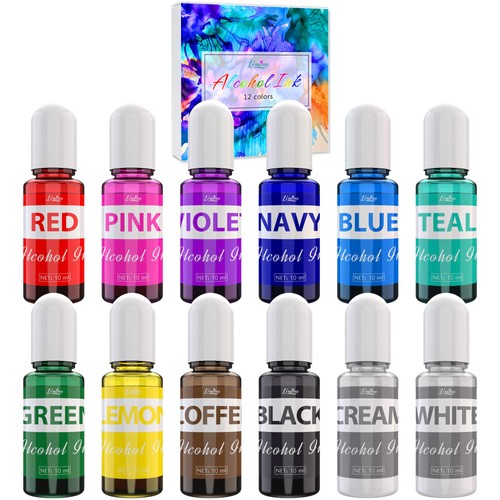 Alcohol ink set colori - alcohol,