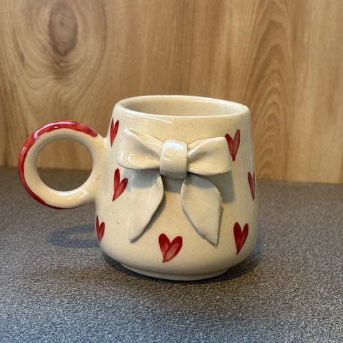 Cute handmade ceramic mug with - cute,