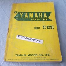 Per Yamaha yz 125 cross moto manual parts manuale catalogo ricambi motore telaio