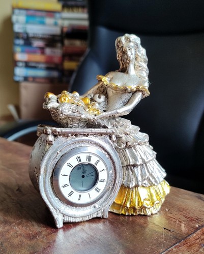 Orologio argento soprammobile - orologio,