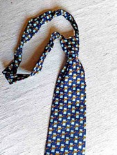 Cravatta (anni '60) blu frigo