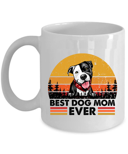 Tazza caffè best dog mom - caffè,