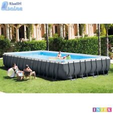 PISCINA RETTANGOLARE FUORI TERRA 975X488XH132 CM INTEX 26374 ULTRA FRAME XTR