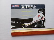 Yamaha XT 550 - XT 500 - XT 400 -XT 250 1982 depliant inglese francese originale