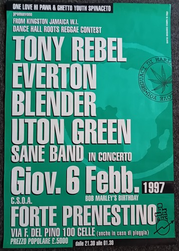 Manifesto poster tony rebel - manifesto, e