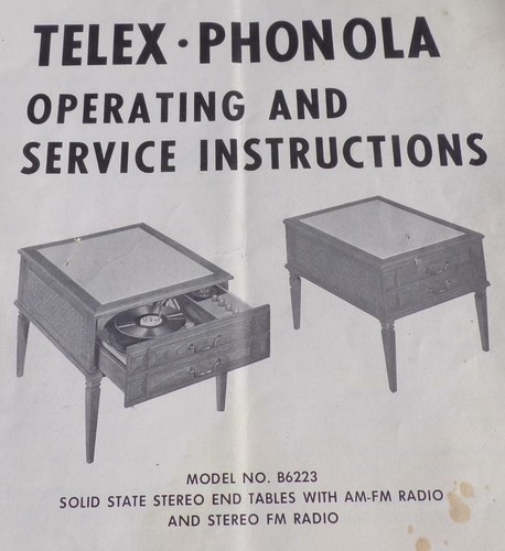 Telex phonola vintage - telex-phonola,