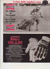 advertising Pubblicità-GUANTI MOTO ARMELLI.CASCHI BOERI 79 -CLAN MC DONALD EPOCA