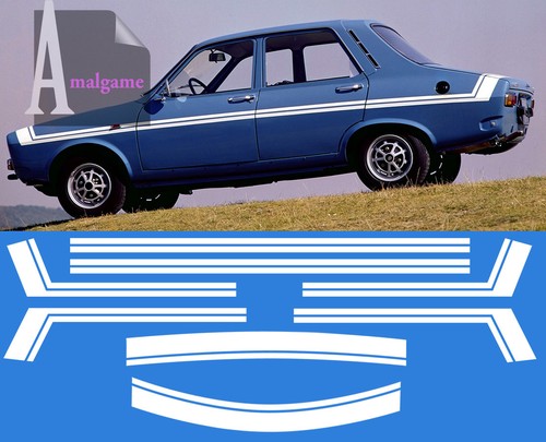 Bandes blanches pour renault - bandes,