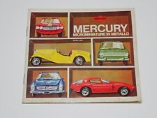 MERCURY CATALOGO MICROMINIATURE IN METALLO MODELLINI AUTO SCALA 1:43 (A12bis)