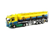 WSI 01-1326 MELMER MAN TGX XXL 4X2 RIMORCHIO CISTERNA 3 ASSI 1/50 KM0