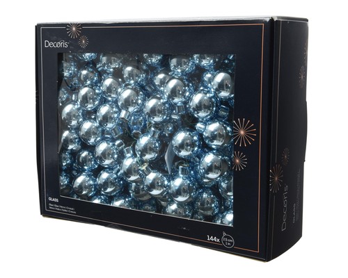 Palline natale vetro blu - palline,