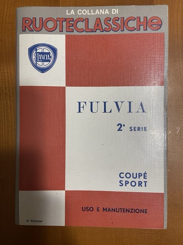 Libretto lancia fulvia coupe - libretto, coupe'