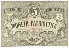 5 LIRE CORRENTI MONETA