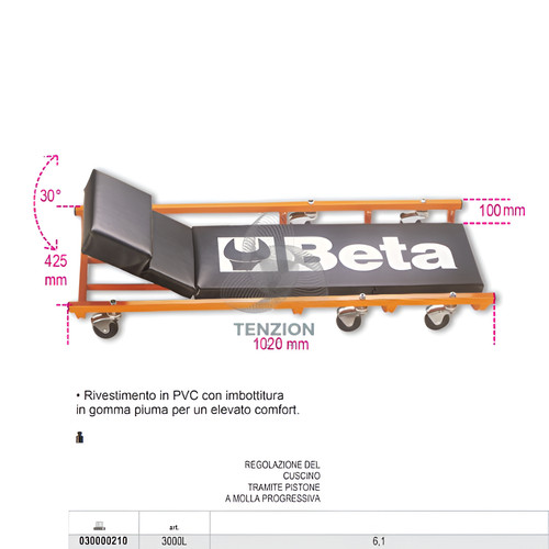 Lettino sottomacchina beta - lettino,