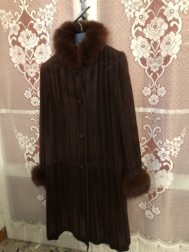 Cappotto pelle scamosciata - in,