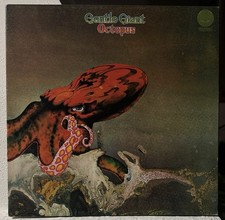 Gentle Giant Octopus LP Vertigo 6360 080 2ª Stampa UK Cover EX Vinile Nm
