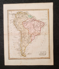 SOUTH AMERICA BY SOUTER MAP AMERICA DEL SUD MAPPA
