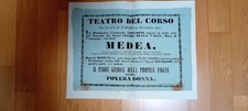 TEATRO DEL CORSO BOLOGNA 1842 DRAMMATICA COMPAGNIA LIPPARINI: "MEDEA"