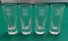 Set di 4 bicchieri pubblicitari AMARO 18 ISOLABELLA anni 19601970