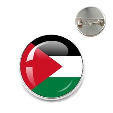 Palestine Brooch with National