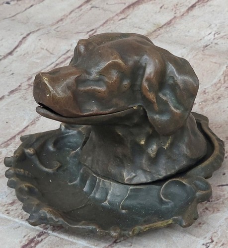Bronzo statua caccia cane - statua,