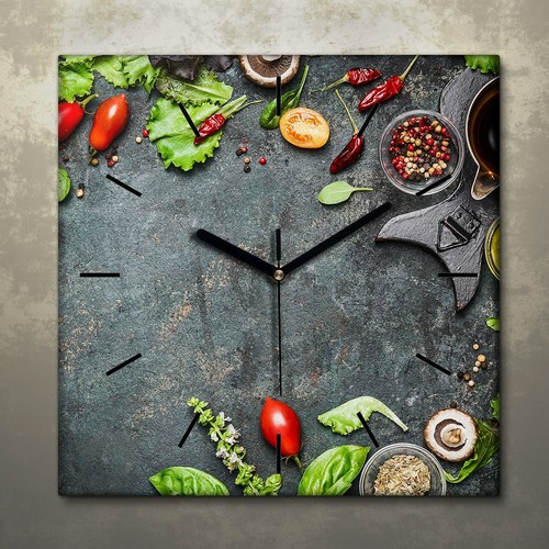 Decorazione tela orologio - tela,