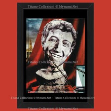 2000ca * Illustrazione Originale "Mark Zuckerberg, Statua" Cornice