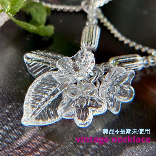 Collana vintage vetro ceco - vetro,
