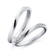 Fede nuziale coppia diamanti