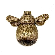 Antico Ottone Paese Stile Battenti Ottone Massiccio Bombi Ape Porta Battente