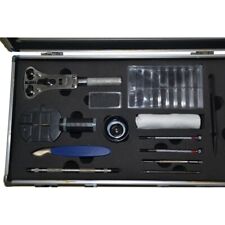 KIT RIPARAZIONE MANUTENZIONE OROLOGI A VALIGETTA IN PLEXIGLASS - 14 STRUMENTI