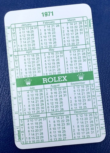 Rolex 1971 1972 - 1972, green