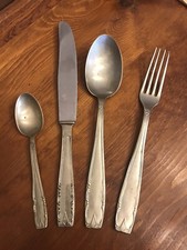 4 Posate vintage in alpacca 