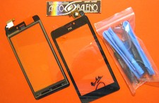 VETRO+TOUCH SCREEN per ARCHOS 45 TITANIUM DISPLAY VETRINO RICAMBIO NERO+ATTREZZI