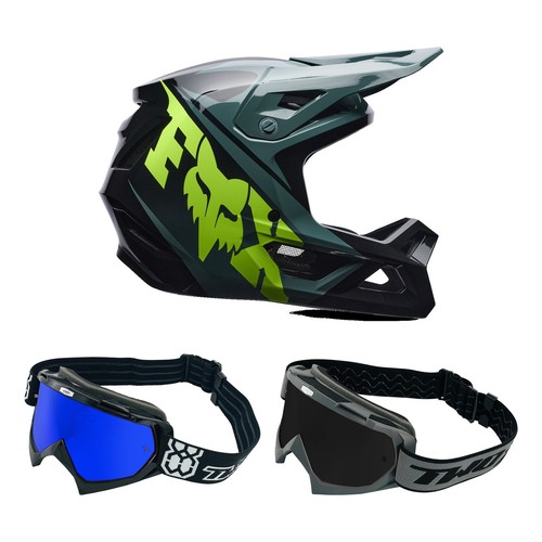 Fox casco mtb - bambini, combo