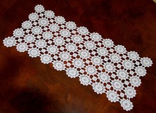 Centrino Rettangolare All’uncinetto • Cotone • Vintage