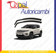 DEFLETTORI ARIA PER JEEP COMPASS 5 PORTE 2017> ANTIVENTO ANTIPIOGGIA FUMÈ 14195M