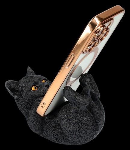 Supporto cellulare gatto nero - cellulare,