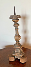 Antico Candelabro Candeliere in legno laccato dorato U550