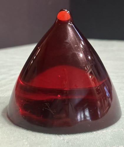Fermacarte acrilico rosso