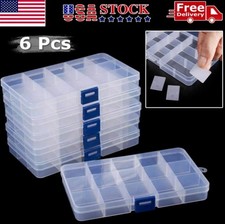 6 P Clear Jewelry Box Plastic