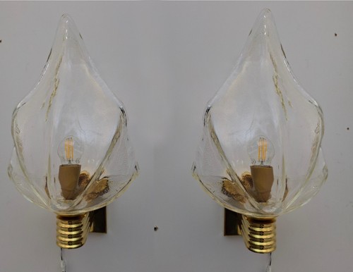 Pair murano glass - murano, lights