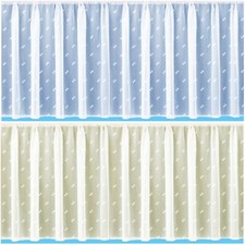 Tenda a rete velo ricamata