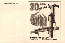 Genova   Morsetti brevettati E. C. F. Grande non spedita