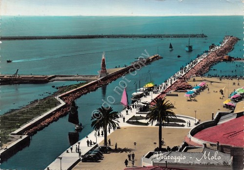 Cartolina viareggio molo - viareggio,