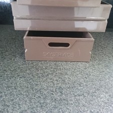 airline aircraft galley trolley cart  3× plastic draws mobilebar tools