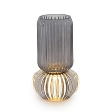 Vaso Grigio con Luce Led