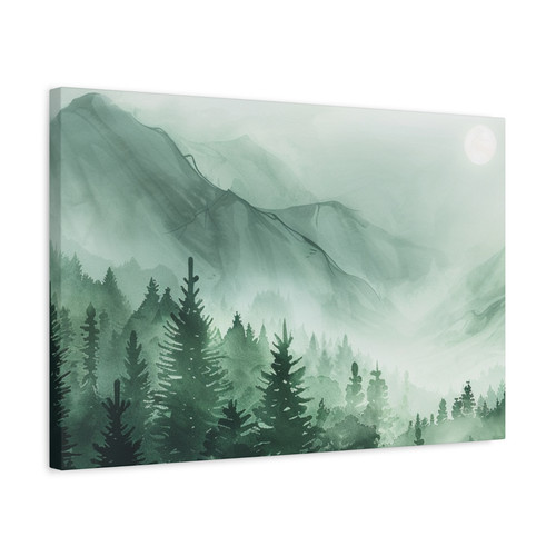 Quadro bosco foschia - quadro,